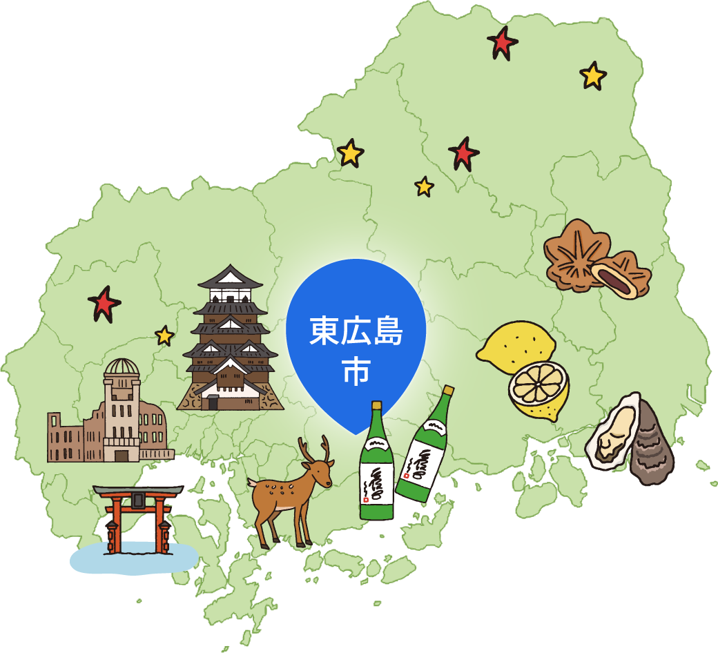 東広島市　地図